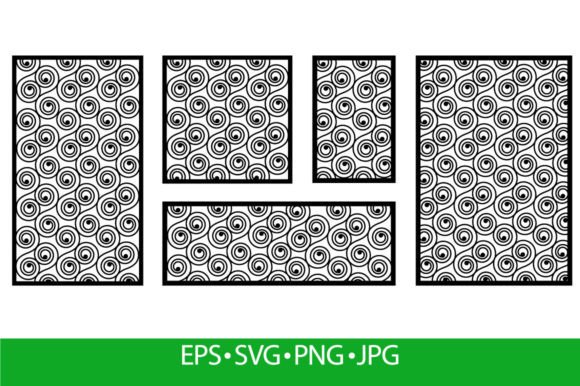 Abstract Panels for Laser Cutting: Illustrations & Graphics