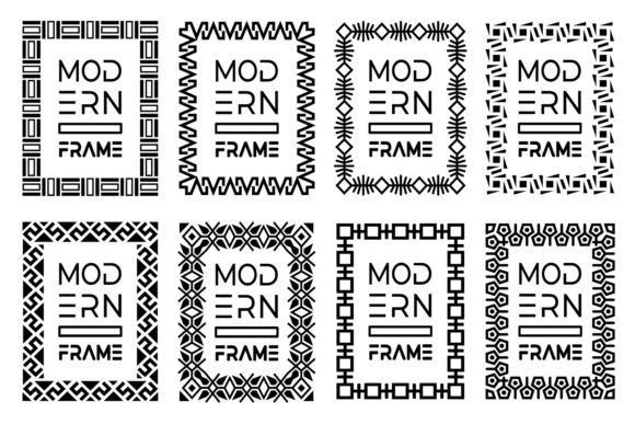 Abstract Rectangle Frames: Vintage Graphics & Illustrations