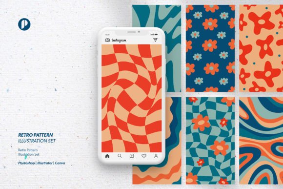 Bold Retro Pattern Graphics & Illustrations Review