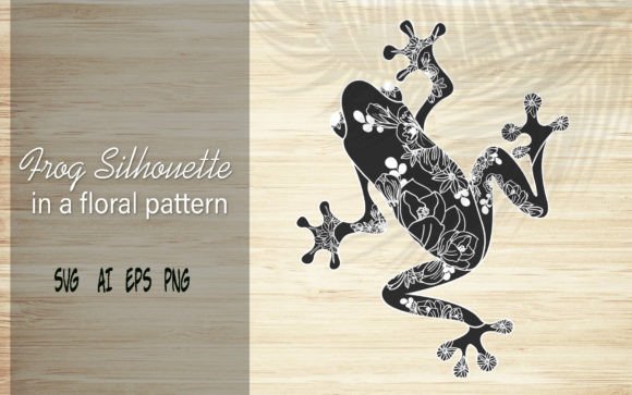 Frog Silhouette Zentangle: Graphics & Illustrations Review