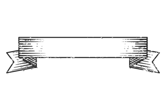 Hand Drawn Banner Ribbon Flag: Illustrations & Graphics