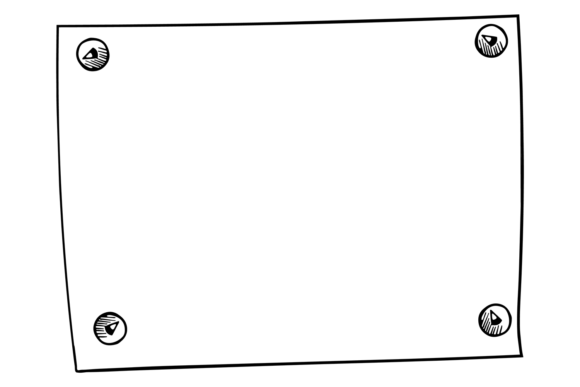 Paper Sheet Doodle Frame: Graphics & Illustrations for Creatives