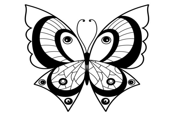Stylized Butterfly Graphics & Illustrations