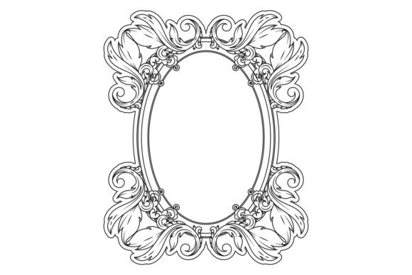 Vintage Baroque Frame Graphics for Brand Illustrations