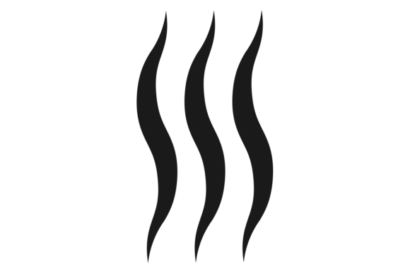 Wavy Ink Element: Caligraphic Lines Graphics